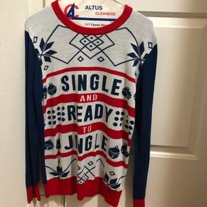 Single and ready to jingle ugly Christmas sweater